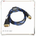 5FT DVI-D zu DVI-D 24 + 1 Kabel für HDTV DVD PLASMA LCD vergoldetes Nylon Netz